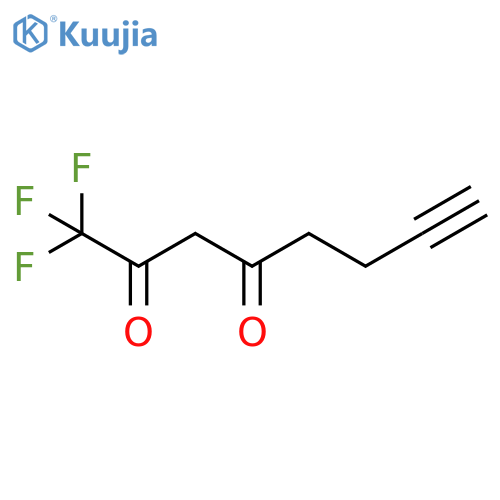 1,1,1-trifluorooct-7-yne-2,4-dione structure