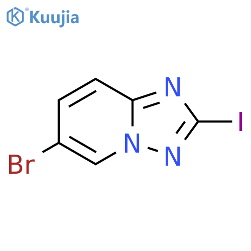 6-bromo-2-iodo-1,2,4triazolo1,5-apyridine structure