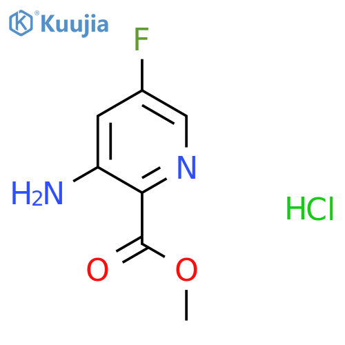 Methyl 3-amino-5-fluoropyridine-2-carboxylate hydrochloride structure