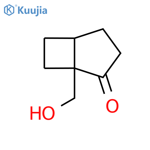 1-(hydroxymethyl)bicyclo3.2.0heptan-2-one structure