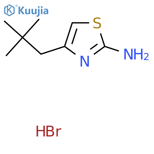 4-(2,2-Dimethylpropyl)-1,3-thiazol-2-amine hydrobromide structure