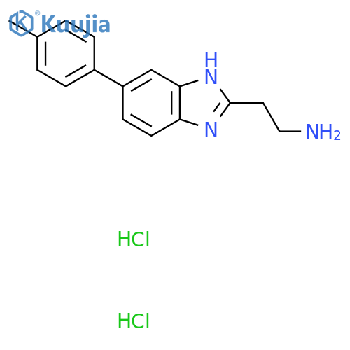2-5-(4-methylphenyl)-1H-1,3-benzodiazol-2-ylethan-1-amine dihydrochloride structure