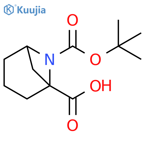 6-Aza-bicyclo[3.1.1]heptane-1,6-dicarboxylic acid 6-tert-butyl ester structure