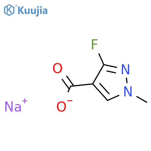 sodium 3-fluoro-1-methyl-1H-pyrazole-4-carboxylate structure