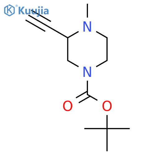 Tert-butyl 3-ethynyl-4-methylpiperazine-1-carboxylate structure