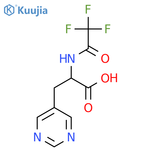 3-(Pyrimidin-5-yl)-2-(2,2,2-trifluoroacetamido)propanoic acid structure