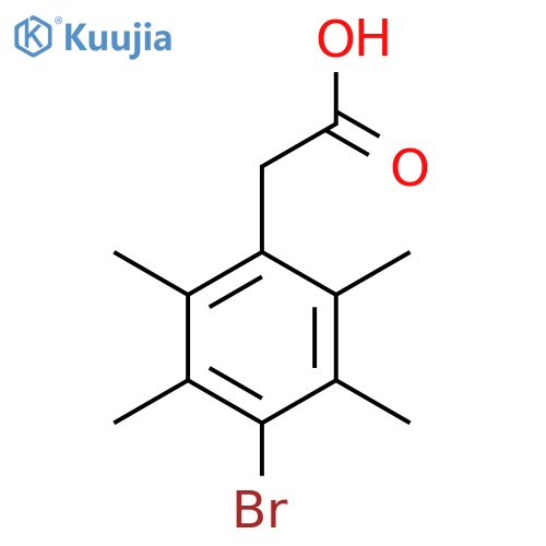 2-(4-Bromo-2,3,5,6-tetramethylphenyl)acetic acid structure
