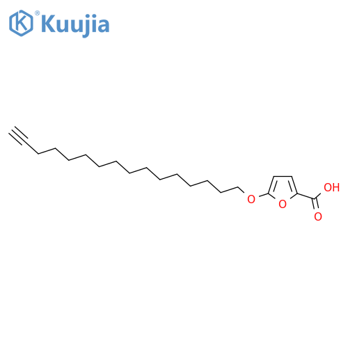 5-(hexadec-15-yn-1-yloxy)furan-2-carboxylic acid structure