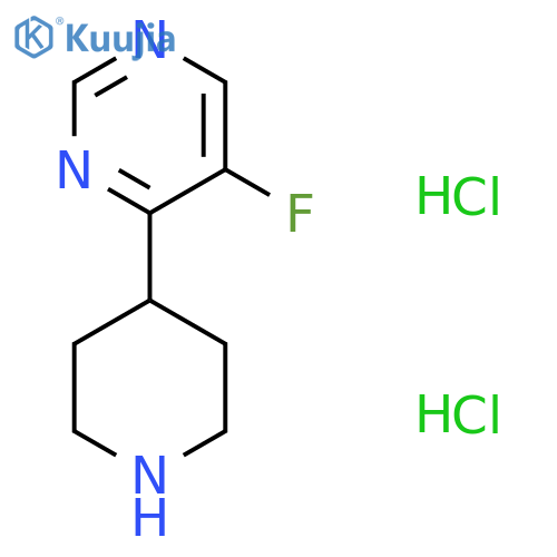 5-Fluoro-4-(piperidin-4-yl)pyrimidine dihydrochloride structure