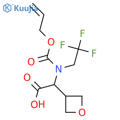 2-(oxetan-3-yl)-2-{(prop-2-en-1-yloxy)carbonyl(2,2,2-trifluoroethyl)amino}acetic acid structure