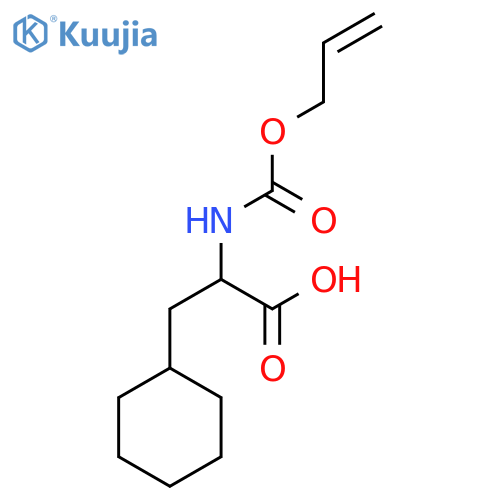 3-Cyclohexyl-2-{[(prop-2-en-1-yloxy)carbonyl]amino}propanoic acid structure