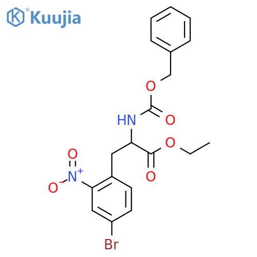 Ethyl 2-{[(benzyloxy)carbonyl]amino}-3-(4-bromo-2-nitrophenyl)propanoate structure