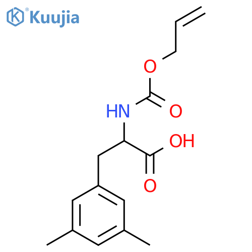 3-(3,5-Dimethylphenyl)-2-{[(prop-2-en-1-yloxy)carbonyl]amino}propanoic acid structure