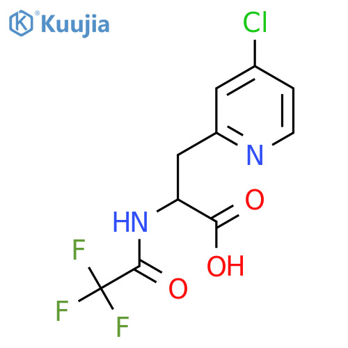 3-(4-Chloropyridin-2-yl)-2-(2,2,2-trifluoroacetamido)propanoic acid structure