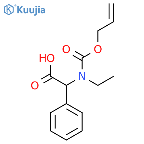 2-{ethyl(prop-2-en-1-yloxy)carbonylamino}-2-phenylacetic acid structure