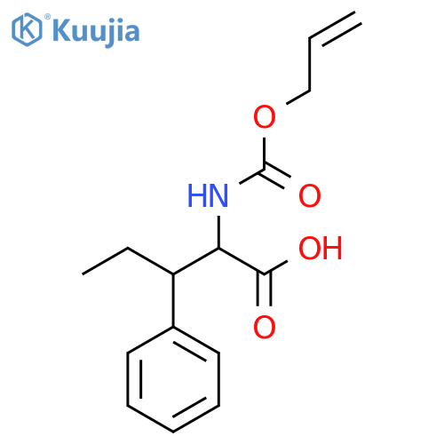 3-Phenyl-2-{[(prop-2-en-1-yloxy)carbonyl]amino}pentanoic acid structure