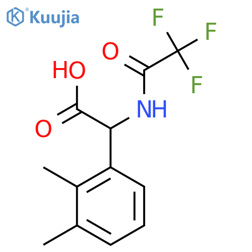 2-(2,3-Dimethylphenyl)-2-(2,2,2-trifluoroacetamido)acetic acid structure