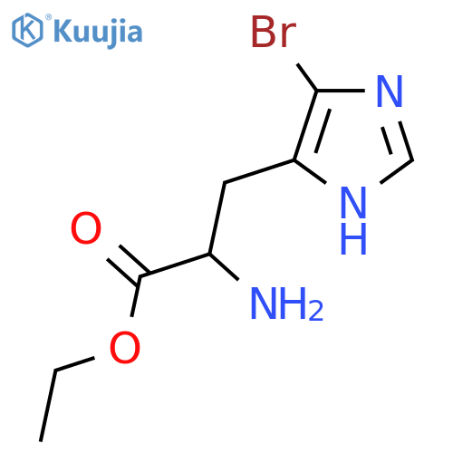 ethyl 2-amino-3-(5-bromo-1H-imidazol-4-yl)propanoate structure