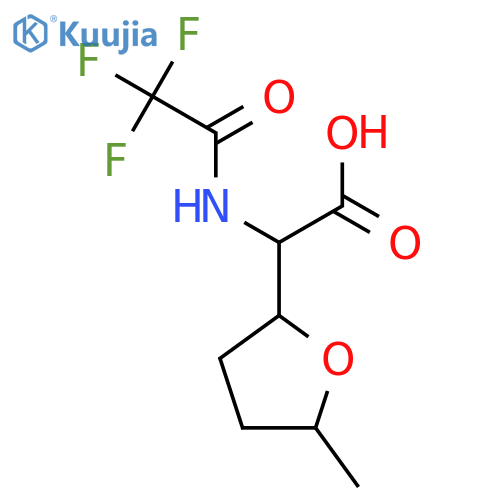 2-(5-Methyloxolan-2-yl)-2-(trifluoroacetamido)acetic acid structure