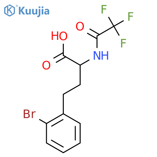 4-(2-Bromophenyl)-2-(2,2,2-trifluoroacetamido)butanoic acid structure