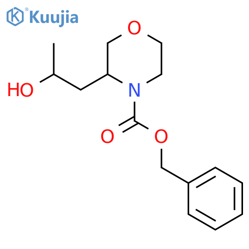 Benzyl 3-(2-hydroxypropyl)morpholine-4-carboxylate structure