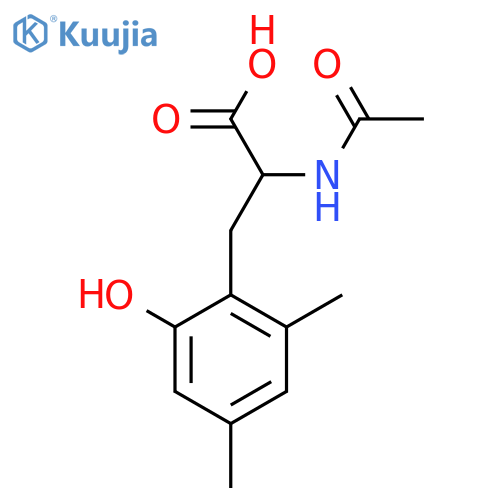 2-Acetamido-3-(2-hydroxy-4,6-dimethylphenyl)propanoic acid structure