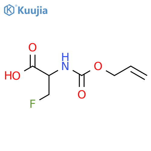 3-fluoro-2-{(prop-2-en-1-yloxy)carbonylamino}propanoic acid structure