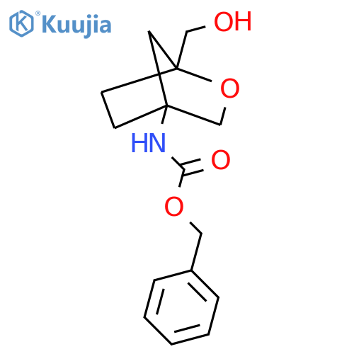 benzyl N-[1-(hydroxymethyl)-2-oxabicyclo[2.2.1]heptan-4-yl]carbamate structure