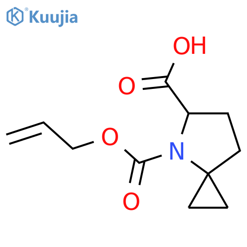 4-(prop-2-en-1-yloxy)carbonyl-4-azaspiro2.4heptane-5-carboxylic acid structure