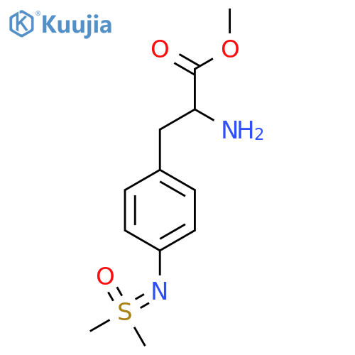 methyl 2-amino-3-(4-{dimethyl(oxo)-lambda6-sulfanylideneamino}phenyl)propanoate structure