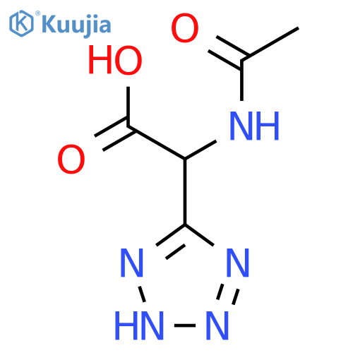 2-acetamido-2-(1H-1,2,3,4-tetrazol-5-yl)acetic acid structure