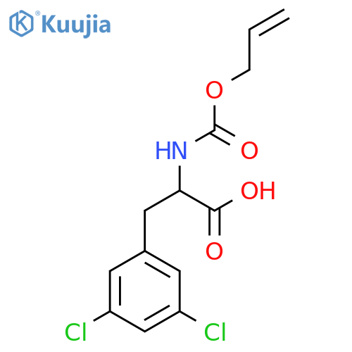 3-(3,5-dichlorophenyl)-2-{(prop-2-en-1-yloxy)carbonylamino}propanoic acid structure