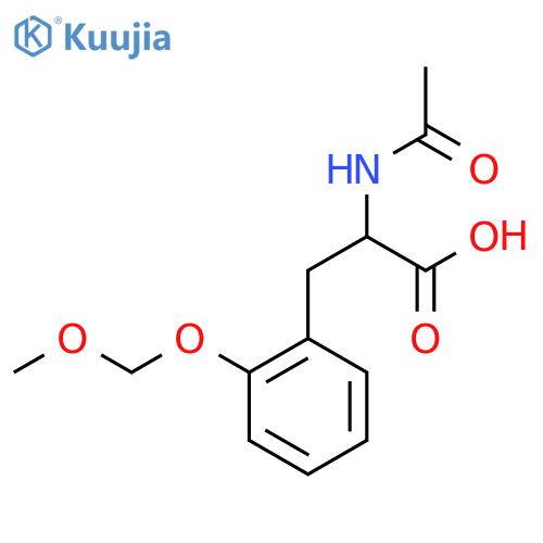 2-acetamido-3-2-(methoxymethoxy)phenylpropanoic acid structure