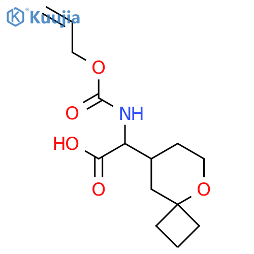 2-{5-oxaspiro3.5nonan-8-yl}-2-{(prop-2-en-1-yloxy)carbonylamino}acetic acid structure