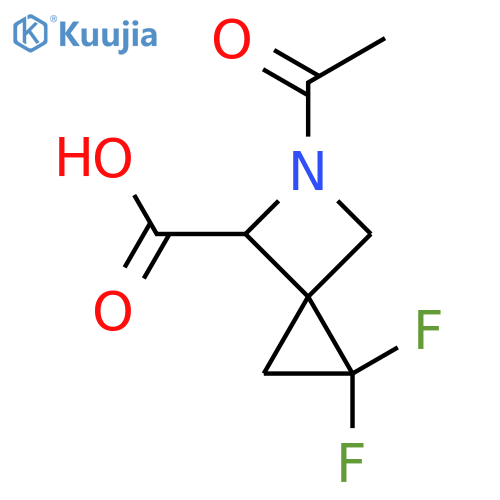 5-acetyl-1,1-difluoro-5-azaspiro2.3hexane-4-carboxylic acid structure