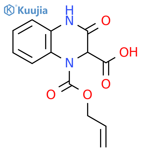 3-Oxo-1-[(prop-2-en-1-yloxy)carbonyl]-1,2,3,4-tetrahydroquinoxaline-2-carboxylic acid structure