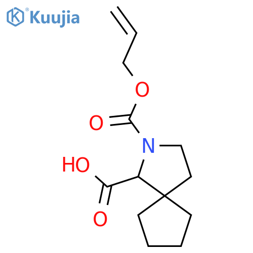 2-(prop-2-en-1-yloxy)carbonyl-2-azaspiro4.4nonane-1-carboxylic acid structure