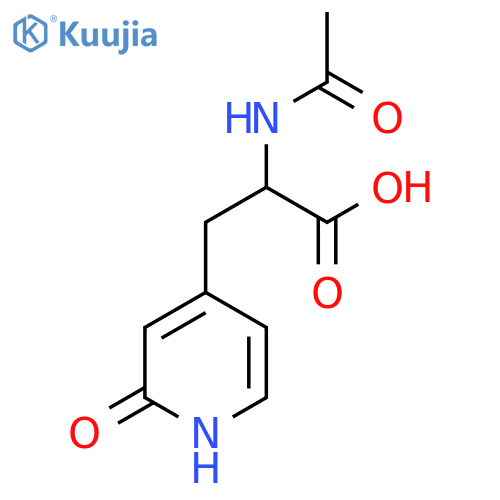 2-Acetamido-3-(2-hydroxypyridin-4-yl)propanoic acid structure