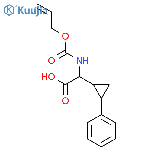 2-(2-Phenylcyclopropyl)-2-{[(prop-2-en-1-yloxy)carbonyl]amino}acetic acid structure