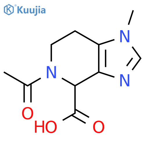 5-acetyl-1-methyl-1H,4H,5H,6H,7H-imidazo4,5-cpyridine-4-carboxylic acid structure
