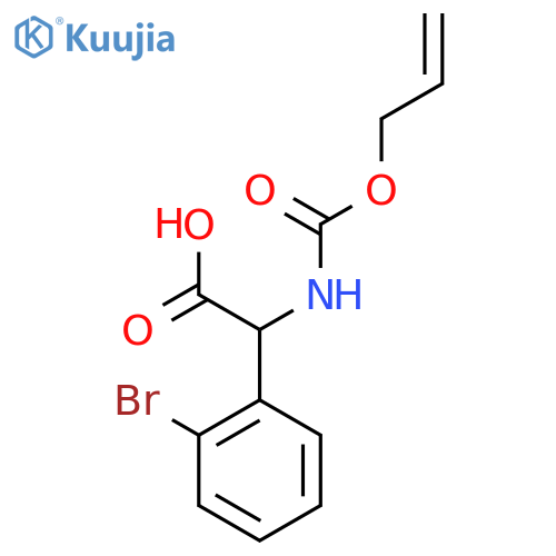 2-(2-bromophenyl)-2-{(prop-2-en-1-yloxy)carbonylamino}acetic acid structure