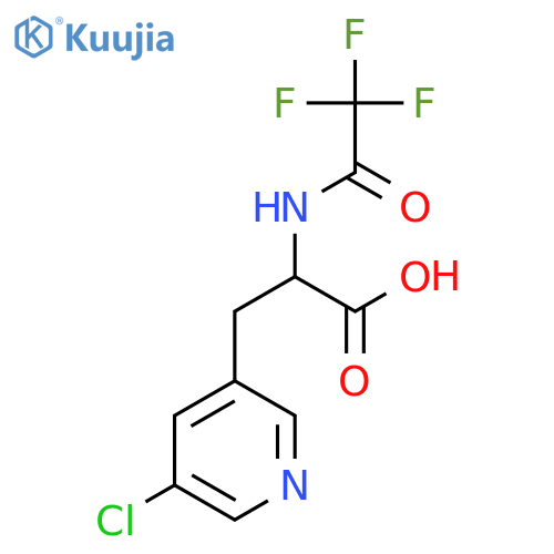 3-(5-Chloropyridin-3-yl)-2-(2,2,2-trifluoroacetamido)propanoic acid structure