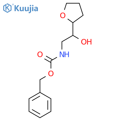 benzyl N-[2-hydroxy-2-(oxolan-2-yl)ethyl]carbamate structure
