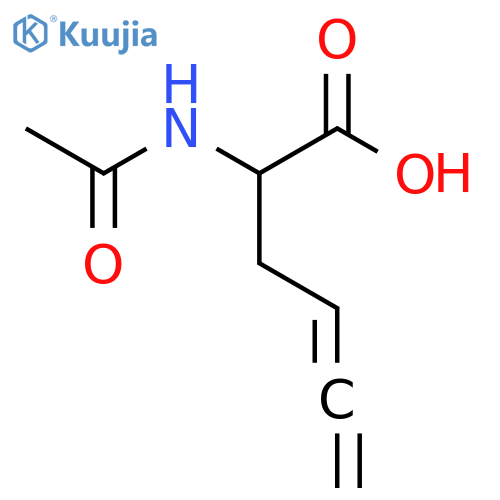 2-Acetamidohexa-4,5-dienoic acid structure