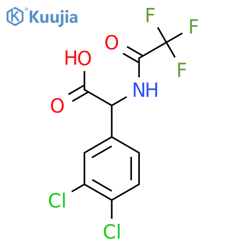 2-(3,4-Dichlorophenyl)-2-(2,2,2-trifluoroacetamido)acetic acid structure