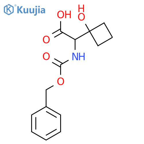 2-{[(Benzyloxy)carbonyl]amino}-2-(1-hydroxycyclobutyl)acetic acid structure