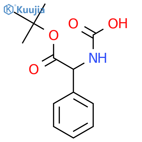 2-(tert-butoxy)-2-oxo-1-phenylethylcarbamic acid structure