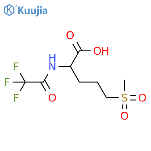 5-Methanesulfonyl-2-(2,2,2-trifluoroacetamido)pentanoic acid structure