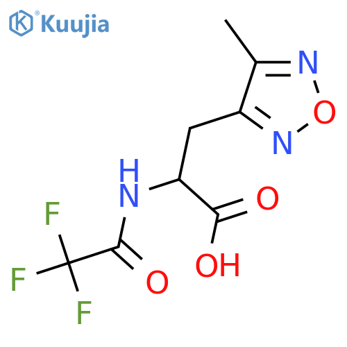 3-(4-Methyl-1,2,5-oxadiazol-3-yl)-2-(2,2,2-trifluoroacetamido)propanoic acid structure