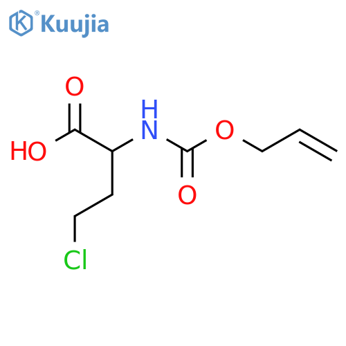 4-chloro-2-{(prop-2-en-1-yloxy)carbonylamino}butanoic acid structure